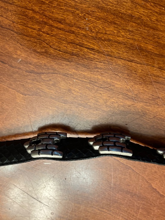 Genuine snakeskin belt